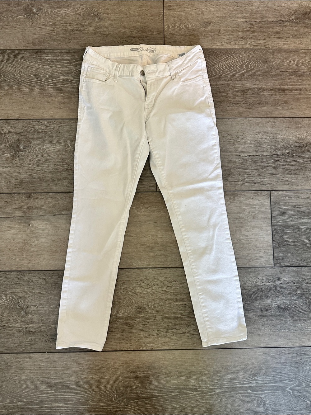 Old Navy Rockstar White Women's Slim Jeans Size 10